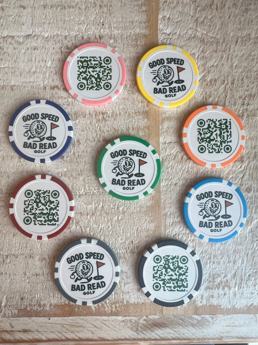 GSBR Poker Chip Ball Marker (4-Pack)