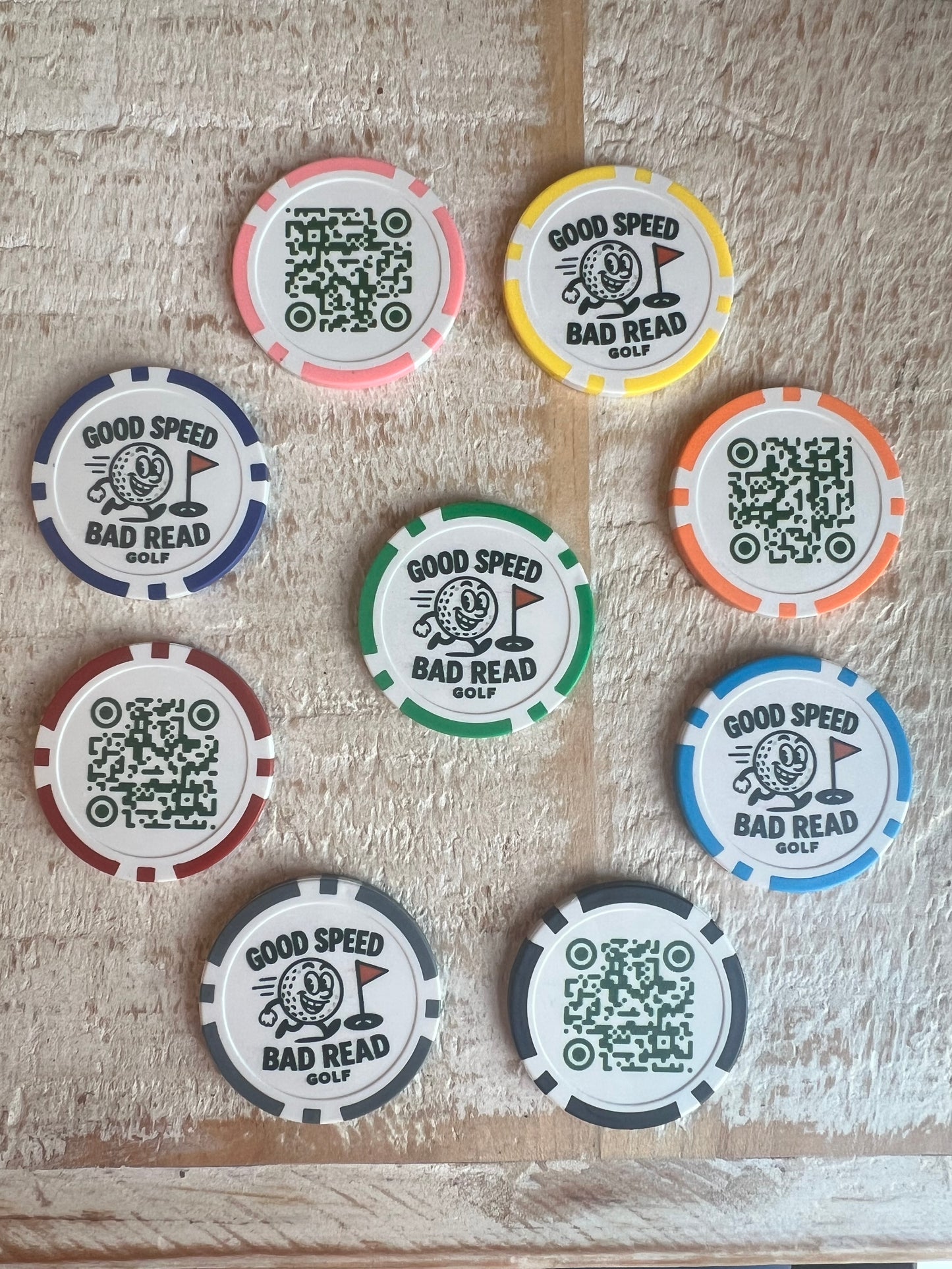 GSBR Poker Chip Ball Marker - 2 pack
